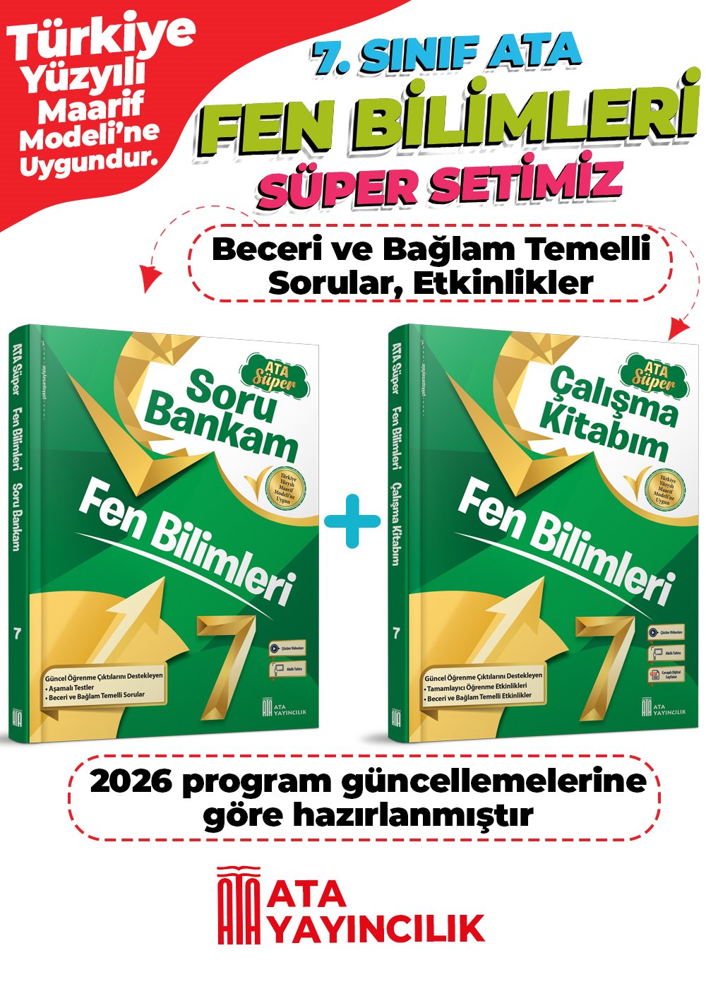 FEN BİLİML SÜPER SET 7 (SORU BN.VE ÇALIŞMA Kİ)2 Lİ
