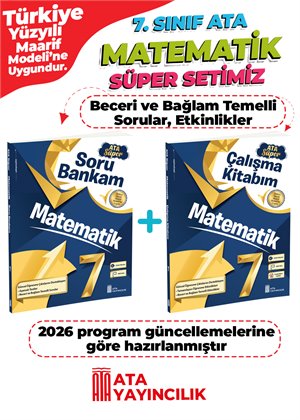 MATEMATİK SÜPER SET 7 (SORU BN.VE ÇALIŞMA KİT)2 Lİ