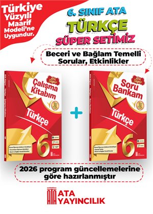 TÜRKÇE SÜPER SET 6 (SORU BAN.VE ÇALIŞMA  KİTA)2 Lİ