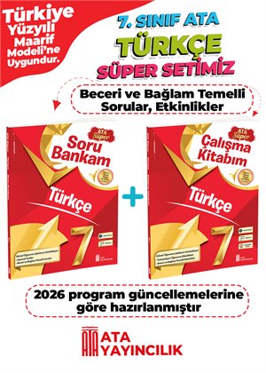 TÜRKÇE SÜPER SET 7 (SORU BAN.VE ÇALIŞMA  KİTA)2 Lİ