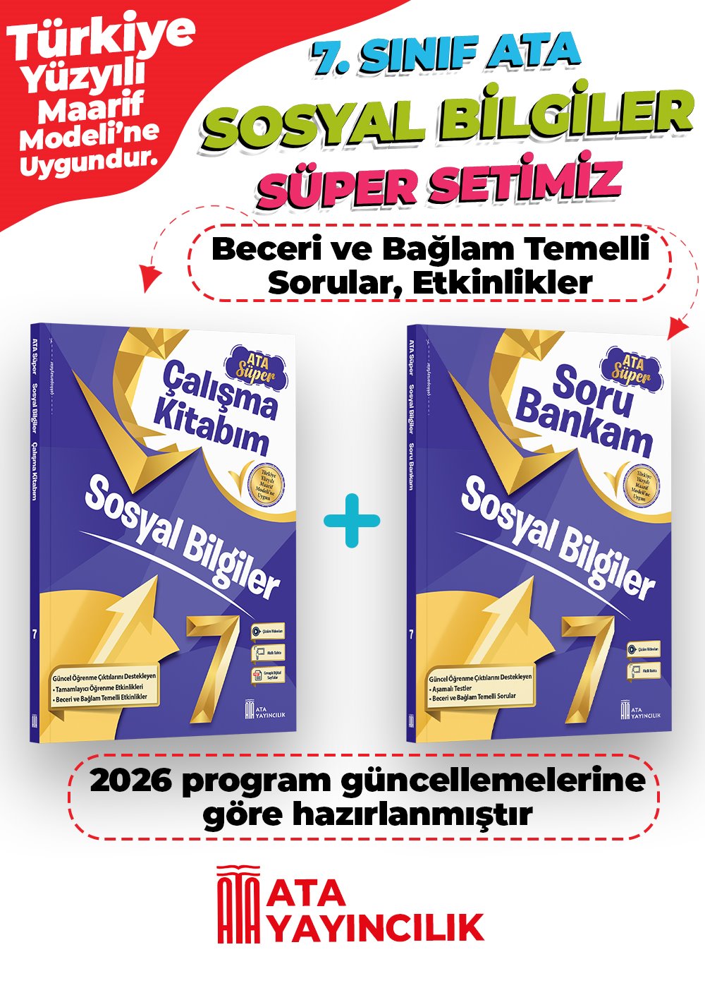 SOSYAL BİL SÜPER SET 7(SORU BN.VE ÇALIŞMA Kİ)2 Lİ