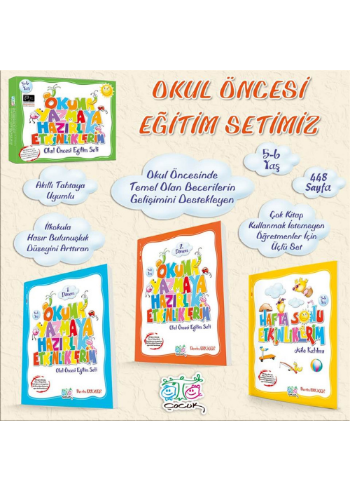 OKUMA YAZMAYA HAZIRLIK ETKİNLİKLERİM SETİ(5-6 YAŞ)