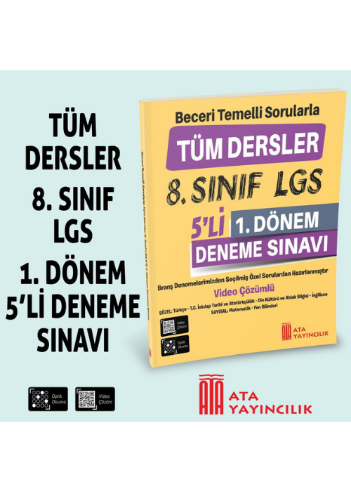 8.SINIF LGS 5 Lİ DENEME SINAVI (1.DÖNEM)