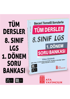 8.SINIF LGS TÜM DERSLER SORU BANKASI  (1.DÖNEM) fotograf 2