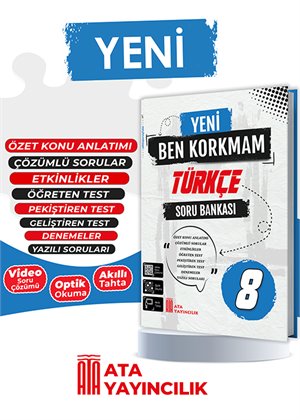 YENİ BEN KORKMAM TÜRKÇE SORU BANKASI 8.SINIF