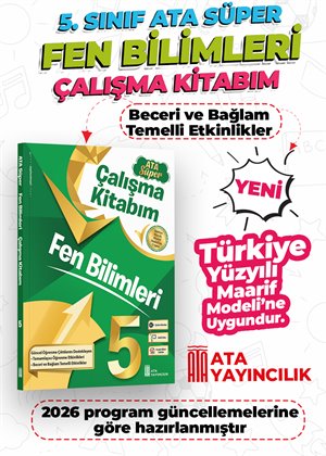 SÜPER FEN BİLİMLERİ ÇALIŞMA KİTABIM 5.SINIF