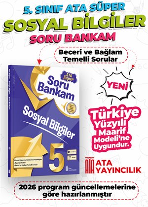 SÜPER SOSYAL BİLGİLER SORU BANKAM 5.SINIF