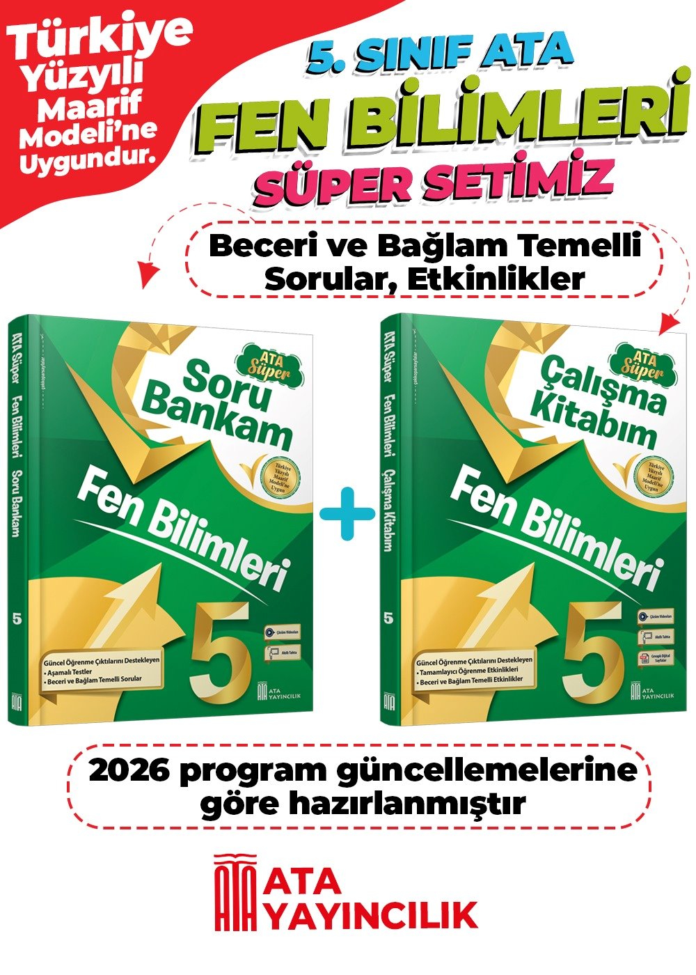 FEN BİLİML SÜPER SET 5 (SORU BN.VE ÇALIŞMA Kİ)2 Lİ