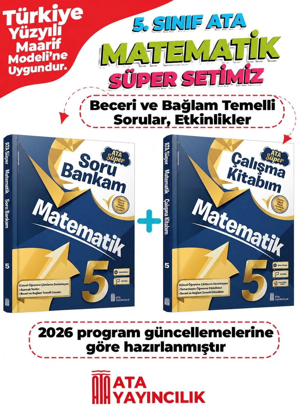 MATEMATİK SÜPER SET 5 (SORU BN.VE ÇALIŞMA KİT)2 Lİ