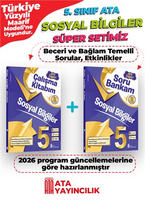 SOSYAL BİL SÜPER SET 5 (SORU BN.VE ÇALIŞMA Kİ)2 Lİ