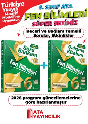 FEN BİLİML SÜPER SET 6 (SORU BN.VE ÇALIŞMA Kİ)2 Lİ