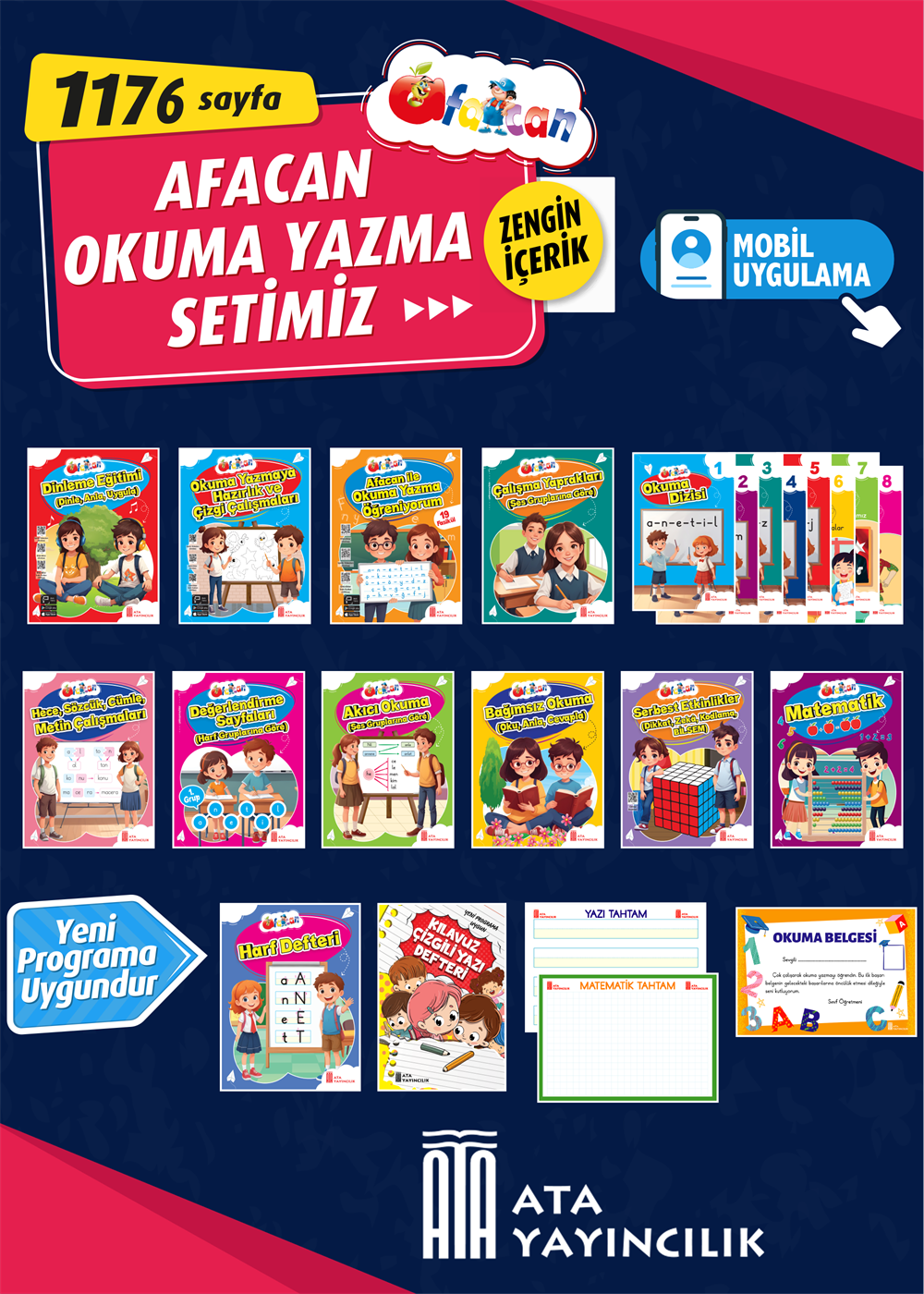 AFACAN İLE OKUMA YAZMA ÖĞRENİYORUM(19 FASİKÜL)